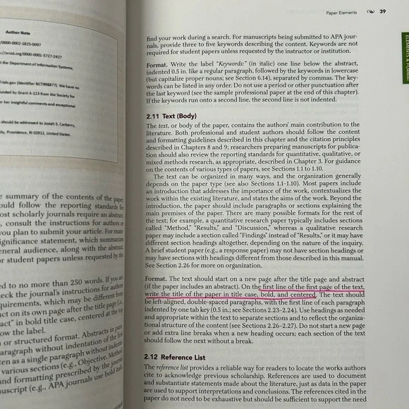 APA Publication Manual 7th Edition - Picture 3 of 3